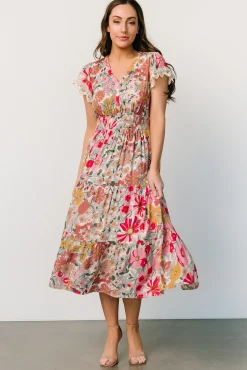 Baltic Born Aliyah Midi Dress | Cream Multi Floral