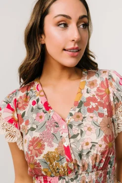 Baltic Born Aliyah Midi Dress | Cream Multi Floral