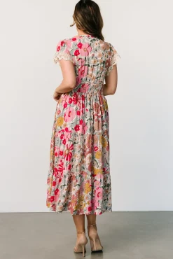 Baltic Born Aliyah Midi Dress | Cream Multi Floral