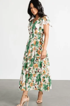 Baltic Born Aliyah Midi Dress | Green Floral