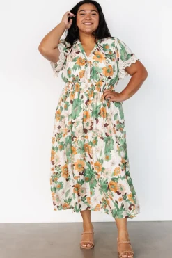 Baltic Born Aliyah Midi Dress | Green Floral