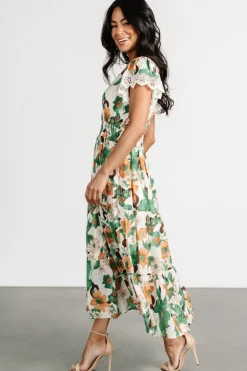 Baltic Born Aliyah Midi Dress | Green Floral