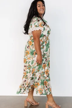 Baltic Born Aliyah Midi Dress | Green Floral