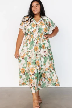Baltic Born Aliyah Midi Dress | Green Floral