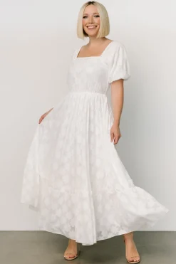 Baltic Born Alta Jacquard Maxi Dress | Off White