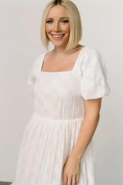 Baltic Born Alta Jacquard Maxi Dress | Off White