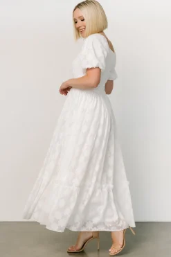 Baltic Born Alta Jacquard Maxi Dress | Off White