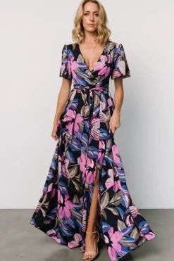 Baltic Born Alva Maxi Dress | Black Multi