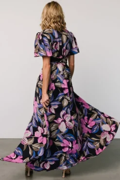 Baltic Born Alva Maxi Dress | Black Multi