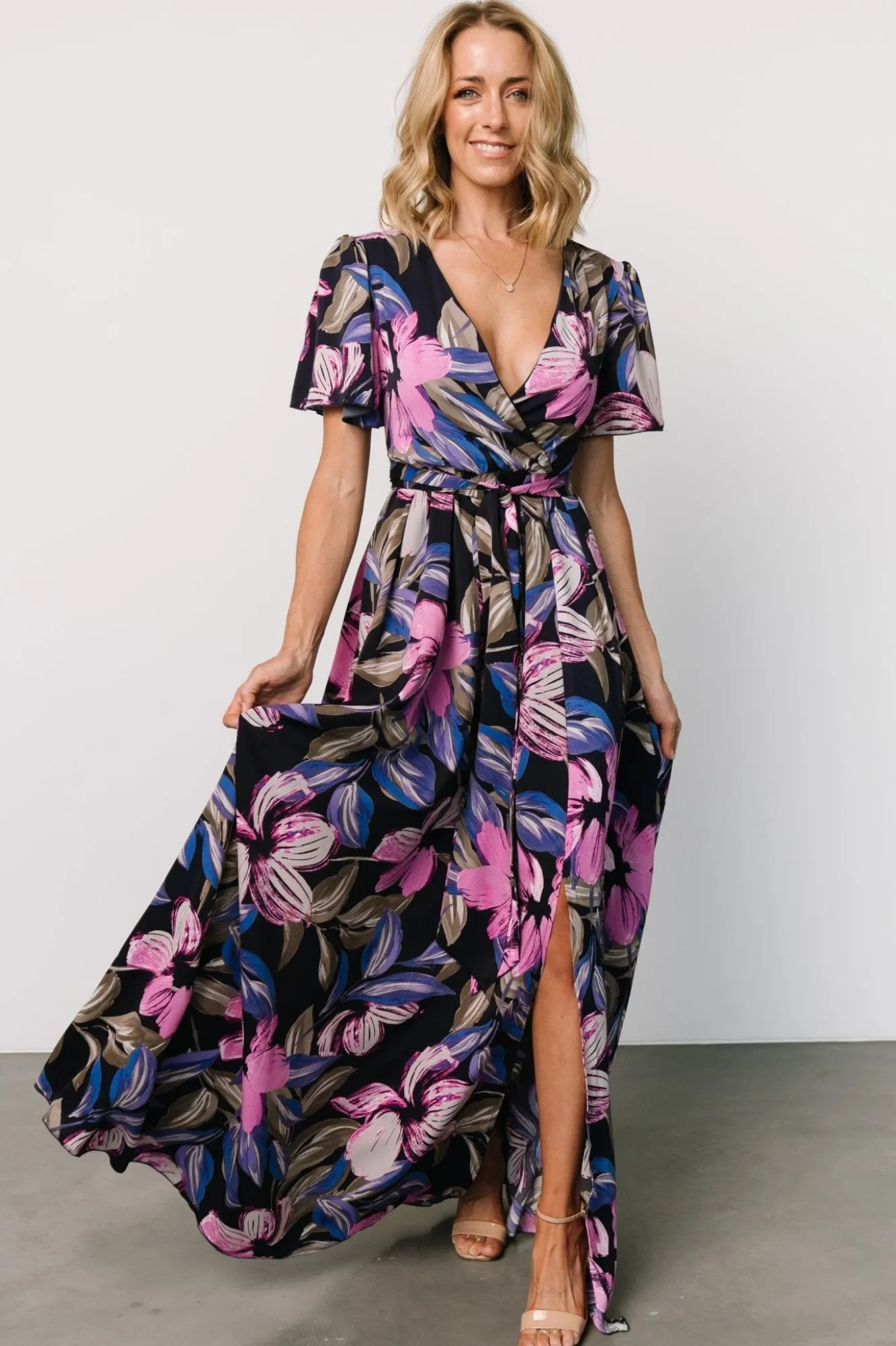 Baltic Born Alva Maxi Dress | Black Multi