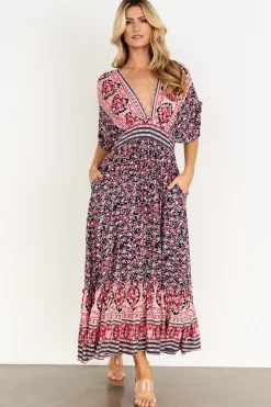 Baltic Born Amaris Maxi Dress | Navy Multi