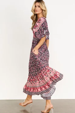 Baltic Born Amaris Maxi Dress | Navy Multi