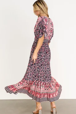 Baltic Born Amaris Maxi Dress | Navy Multi