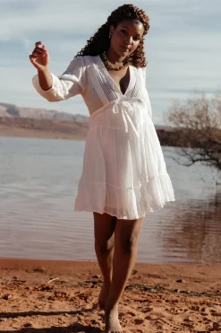 Baltic Born Amelia Boho Mini Dress | Off White