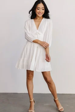 Baltic Born Amelia Boho Mini Dress | Off White