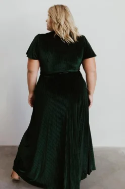 Baltic Born Andi Ribbed Velvet Wrap Dress |