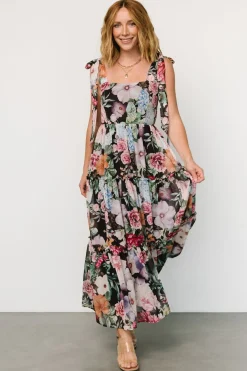 Baltic Born Anita Maxi Dress | Black Multi Floral