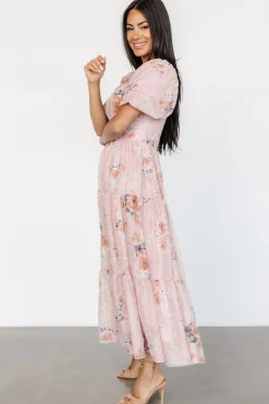 Baltic Born Annabeth Midi Dress | Blush Floral