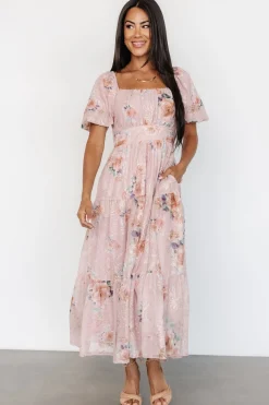 Baltic Born Annabeth Midi Dress | Blush Floral