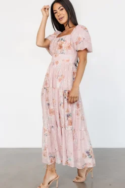 Baltic Born Annabeth Midi Dress | Blush Floral