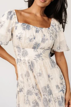 Baltic Born Annabeth Midi Dress | Cream + Slate Floral