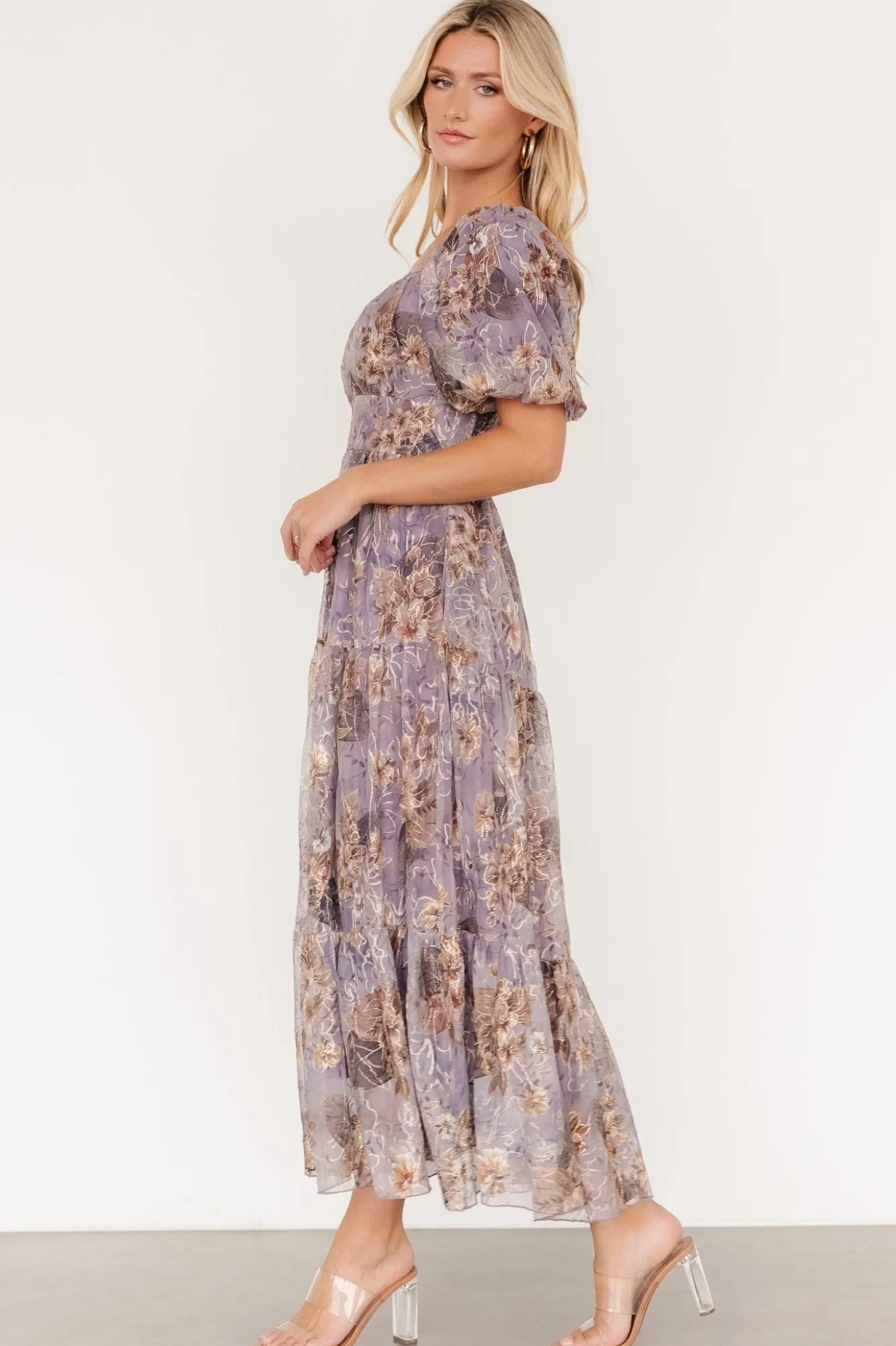 Baltic Born Annabeth Midi Dress | Lavender Floral