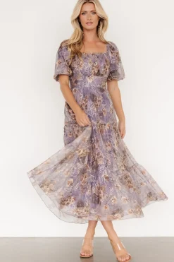 Baltic Born Annabeth Midi Dress | Lavender Floral