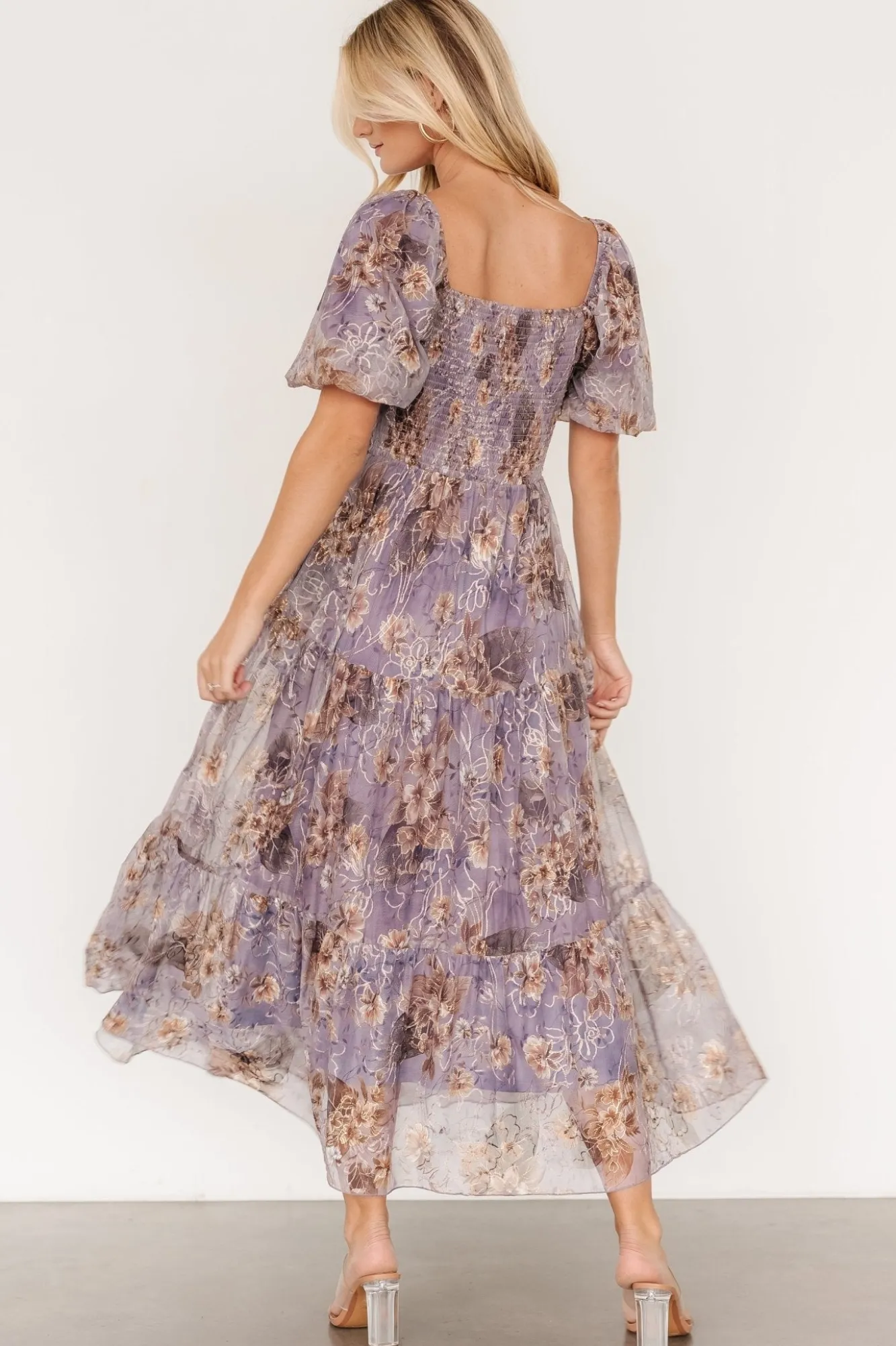 Baltic Born Annabeth Midi Dress | Lavender Floral