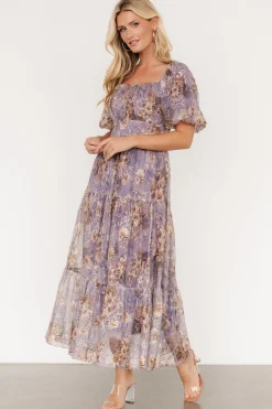 Baltic Born Annabeth Midi Dress | Lavender Floral