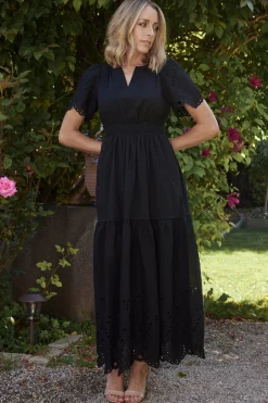 Baltic Born Annette Eyelet Maxi Dress |