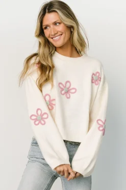 Baltic Born Annie Flower Knit Sweater |