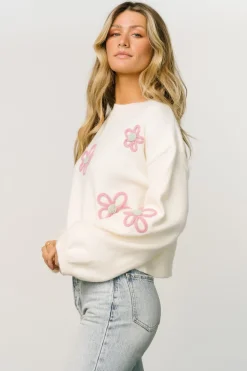 Baltic Born Annie Flower Knit Sweater |