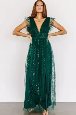 Baltic Born Annika Sequin Mesh Maxi Dress |