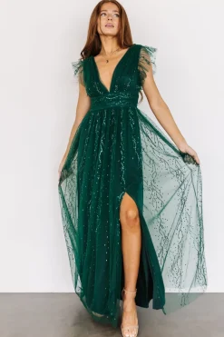 Baltic Born Annika Sequin Mesh Maxi Dress |