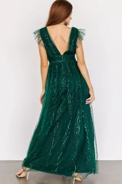 Baltic Born Annika Sequin Mesh Maxi Dress |