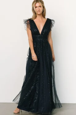 Baltic Born Annika Sequin Mesh Maxi Dress |
