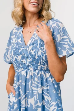 Baltic Born Annise Midi Dress | Blue Floral