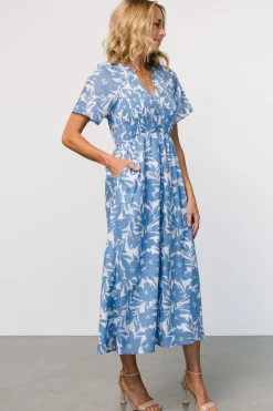 Baltic Born Annise Midi Dress | Blue Floral
