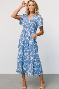 Baltic Born Annise Midi Dress | Blue Floral