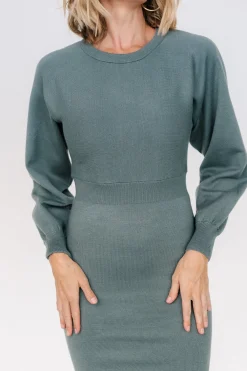 Baltic Born Anson Sweater Dress | Winter Green