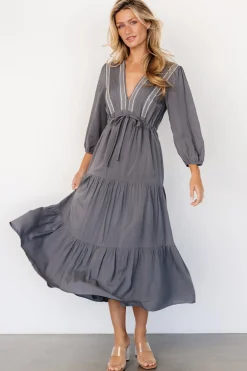 Baltic Born Antonia Dress | Dark Gray