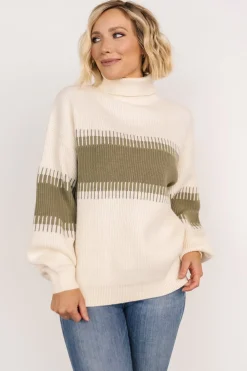 Baltic Born Antonov Turtle Neck Sweater | Sage + Cream