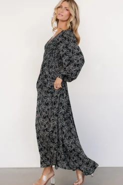 Baltic Born Anya Maxi Dress | Hunter Green Print