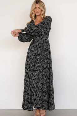 Baltic Born Anya Maxi Dress | Hunter Green Print