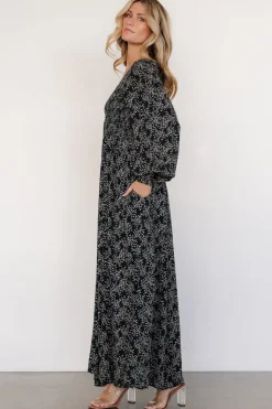 Baltic Born Anya Maxi Dress | Hunter Green Print