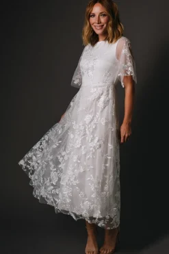 Baltic Born Arabella Embroidered Tulle Maxi Dress |