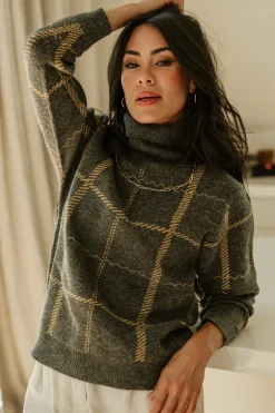 Baltic Born Arden Turtleneck Sweater | Dark Gray
