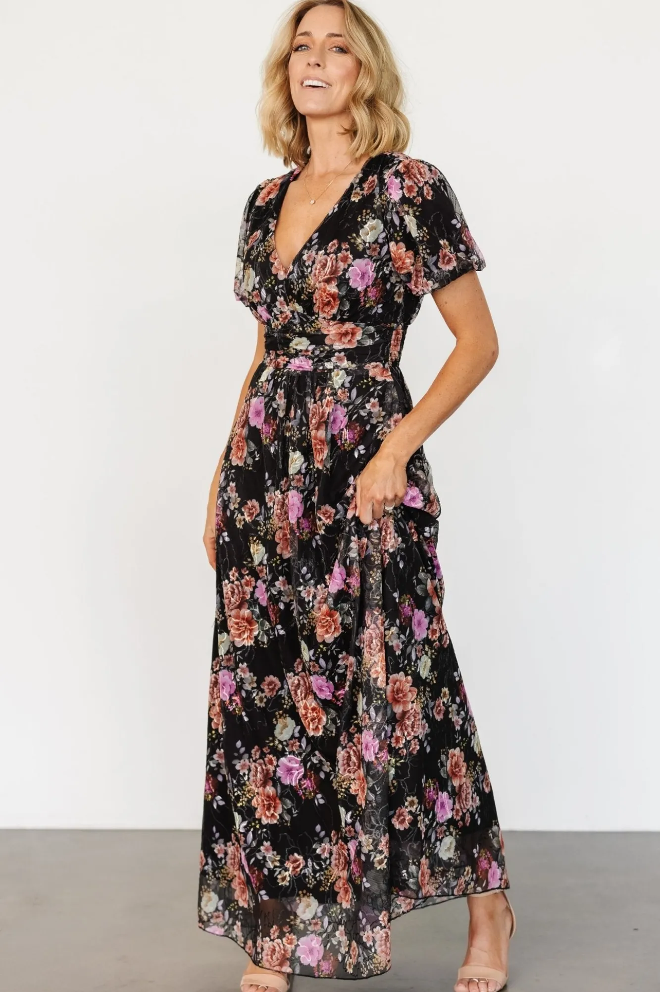 Baltic Born Ardley Maxi Dress | Black Multi Floral