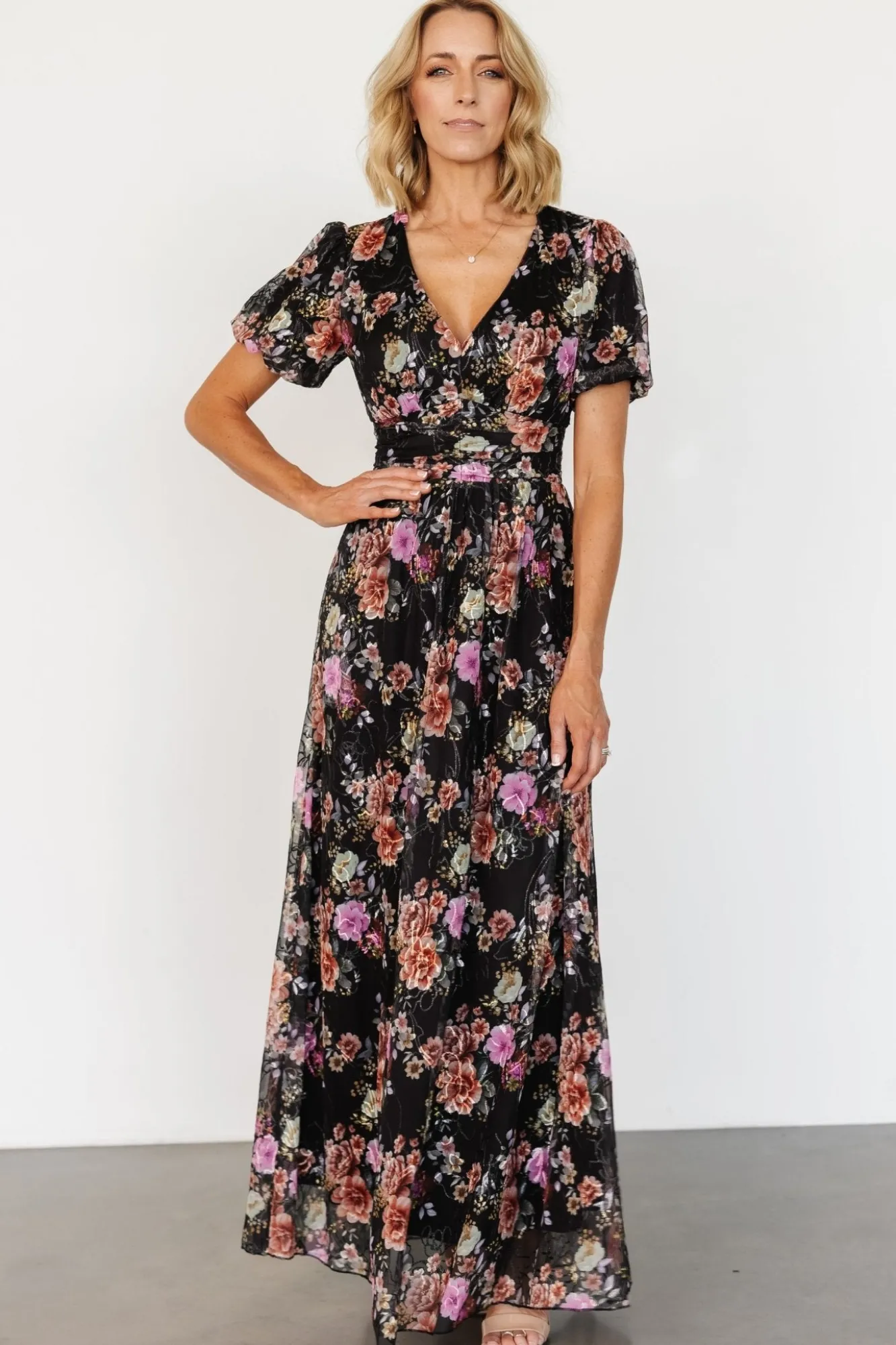 Baltic Born Ardley Maxi Dress | Black Multi Floral