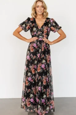 Baltic Born Ardley Maxi Dress | Black Multi Floral